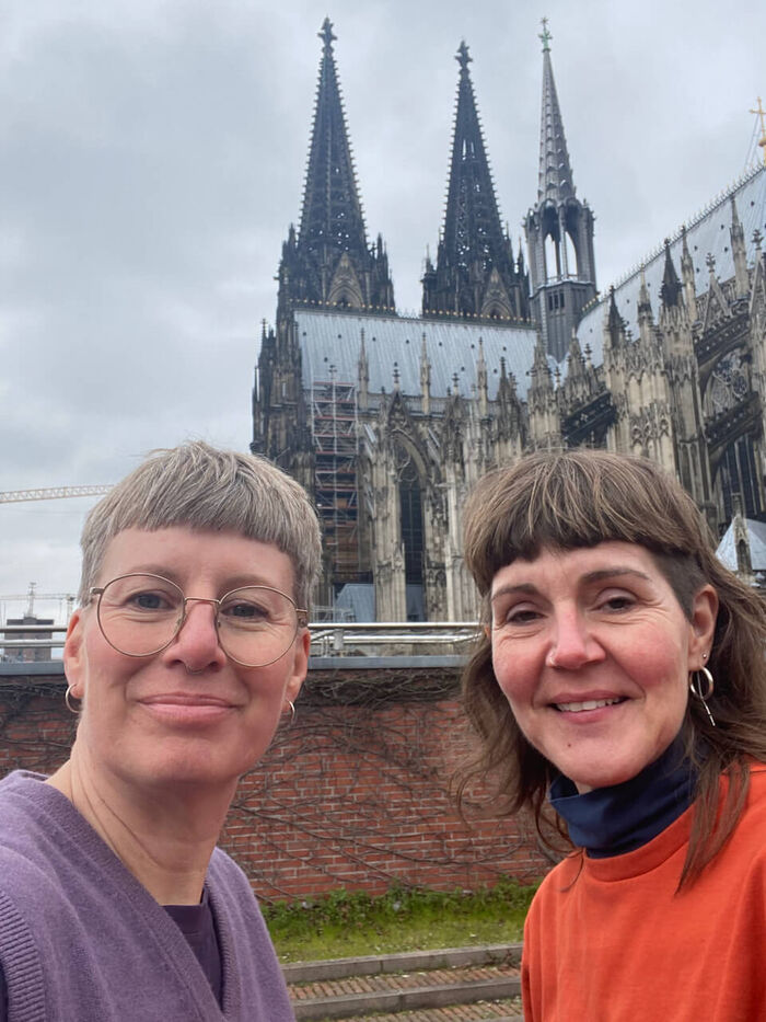 Mit Wilma am Bloggerinnentreffen in Köln. Ein Hoch auf unsere Freundschaft und weitere Projekte, die wir aushecken!